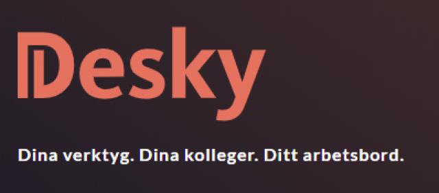 Bilden har texten Desky påsig